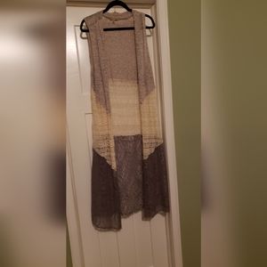 Democracy long vest duster boho